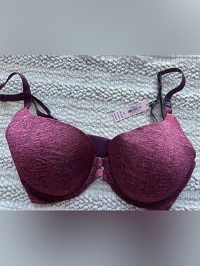 Victoria's Secret Heathered Plum Perfect Shape Bra 34D
